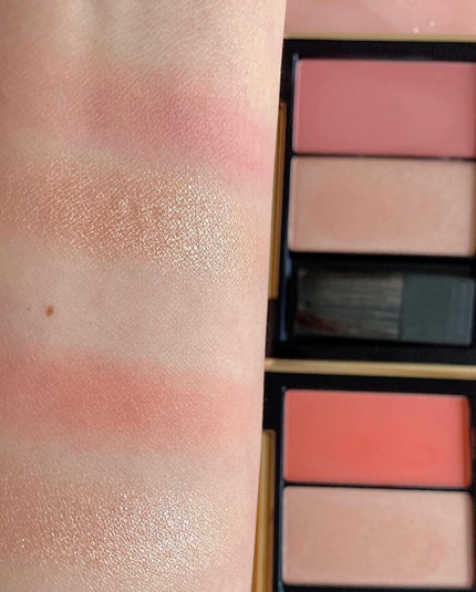 ピュア カラー エンヴィ ブラッシュ + ハイライター デュオ/ESTEE LAUDER/パウダーチークを使ったクチコミ(4枚目)