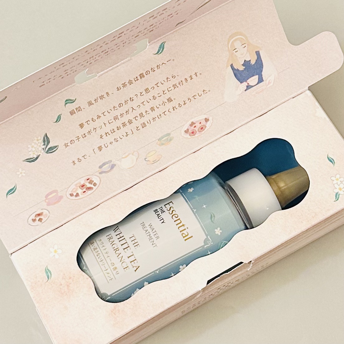 エッセンシャル ザビューティ 髪のキメ美容ウォータートリートメント ホワイトティーの香り/エッセンシャル/アウトバストリートメントを使ったクチコミ（2枚目）