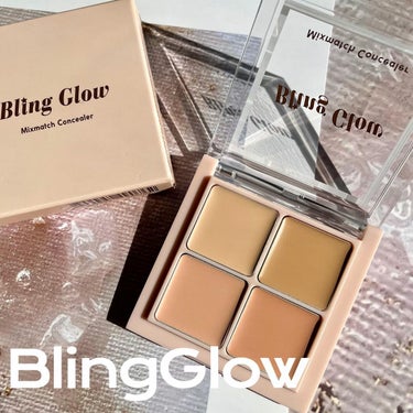 BLING GLOW ミックスマッチコンシーラーのクチコミ「自分だけのカラーが作れる
ブリングロウの4色コンシーラー💫

▶︎BlingGlow @kee.....」（1枚目）