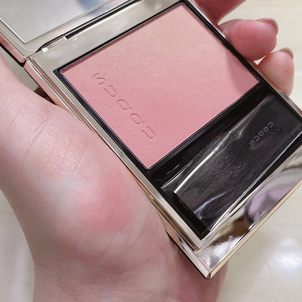 ブラーリング カラー ブラッシュ 03 夕波 -YUUNAMI (ニュートラルピンク × ライトベージュ)/SUQQU/パウダーチークを使ったクチコミ（1枚目）