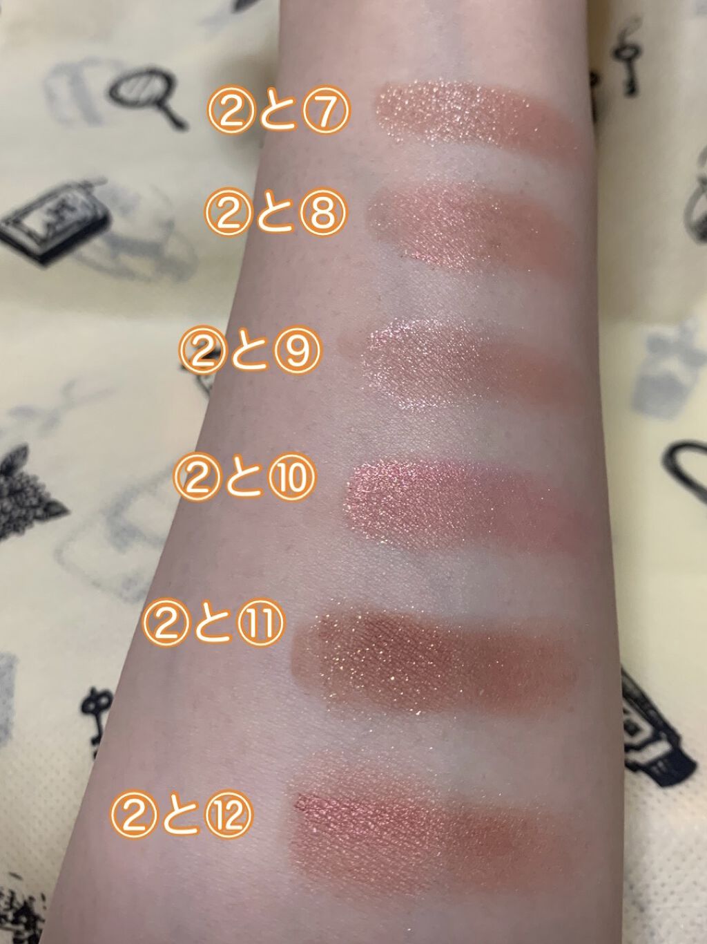 バレンタインボックス3ローズモーメント/VAVI MELLO/アイシャドウパレットを使ったクチコミ（3枚目）