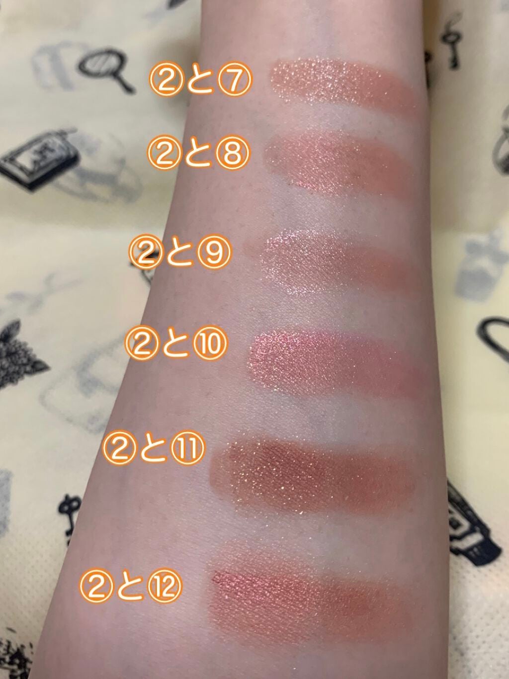 バレンタインボックス3ローズモーメント/VAVI MELLO/アイシャドウパレットを使ったクチコミ(3枚目)