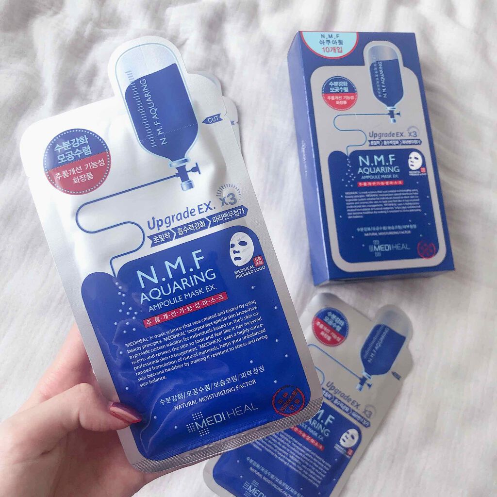 N.M.FアクアアンプルマスクJEX/MEDIHEAL/シートマスク・パックを使ったクチコミ（1枚目）