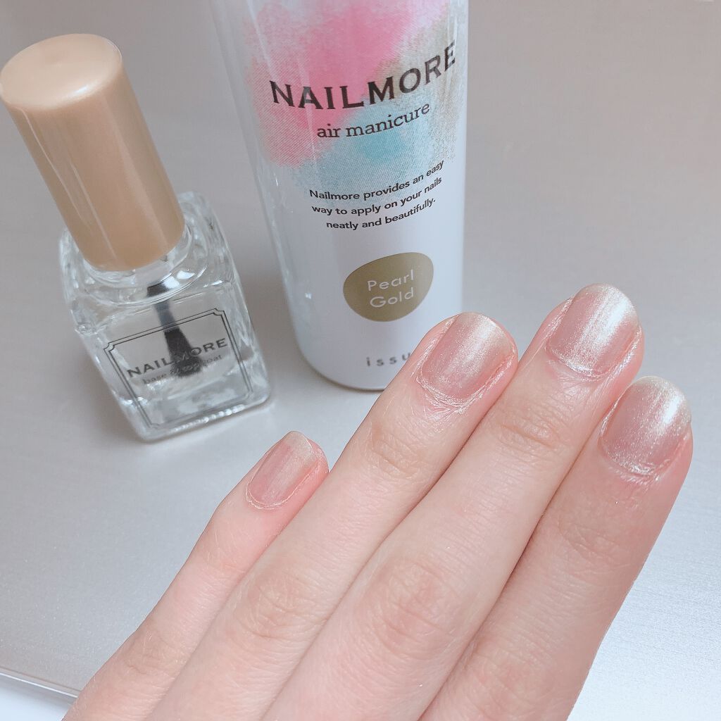エアーマニキュア パールゴールド/NAILMORE/マニキュアを使ったクチコミ（2枚目）