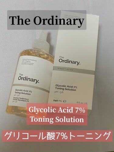 Glycolic Acid 7% Toning  Solution/The Ordinary/ブースター・導入液を使ったクチコミ（1枚目）