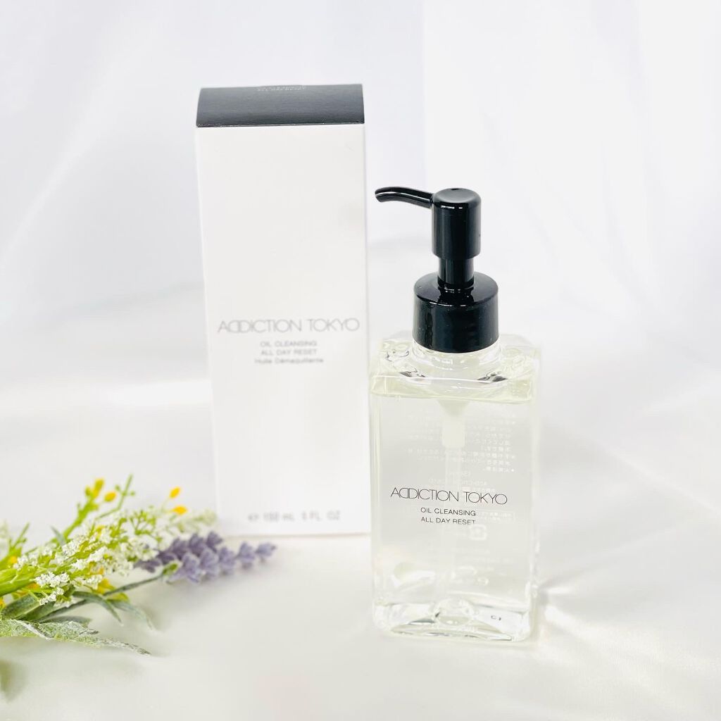 ADDICTION オイルクレンジング オールデイリセットのクチコミ「オイルタイプのクレンジング✨
新配合のポアクリアオイルが、毛穴目立ちの原因にもなる角栓へもアプ.....」（1枚目）