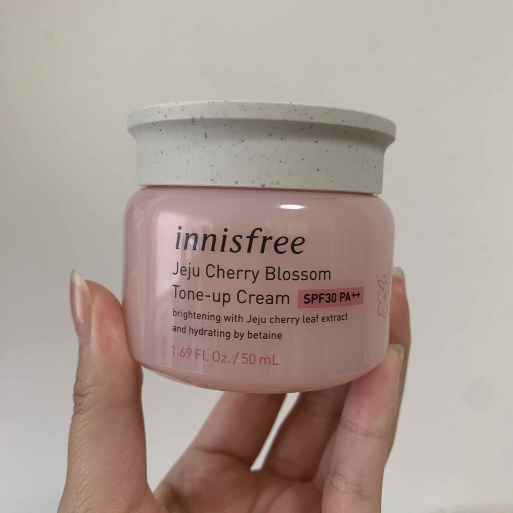 チェジュ チェリーブロッサム トーンアップクリーム/innisfree/化粧下地を使ったクチコミ(1枚目)