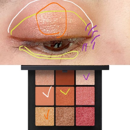 サマーソルスティス アイシャドーパレット/NARS/アイシャドウパレットを使ったクチコミ(2枚目)