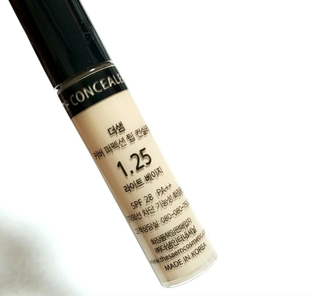 カバーパーフェクション チップコンシーラー/the SAEM/リキッドコンシーラーを使ったクチコミ(2枚目)