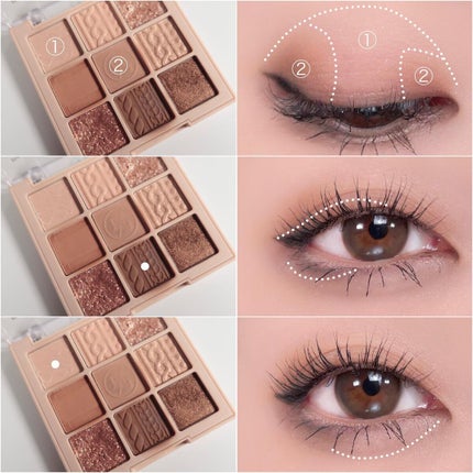 シャドウパレット/dasique/アイシャドウパレットを使ったクチコミ(4枚目)