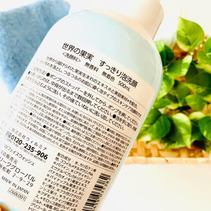 世界の果実 すっきり泡洗顔/世界の果実/泡洗顔を使ったクチコミ(2枚目)