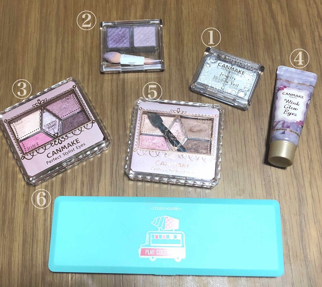 ウィンクグロウアイズ/キャンメイク/ジェル・クリームアイシャドウを使ったクチコミ(1枚目)