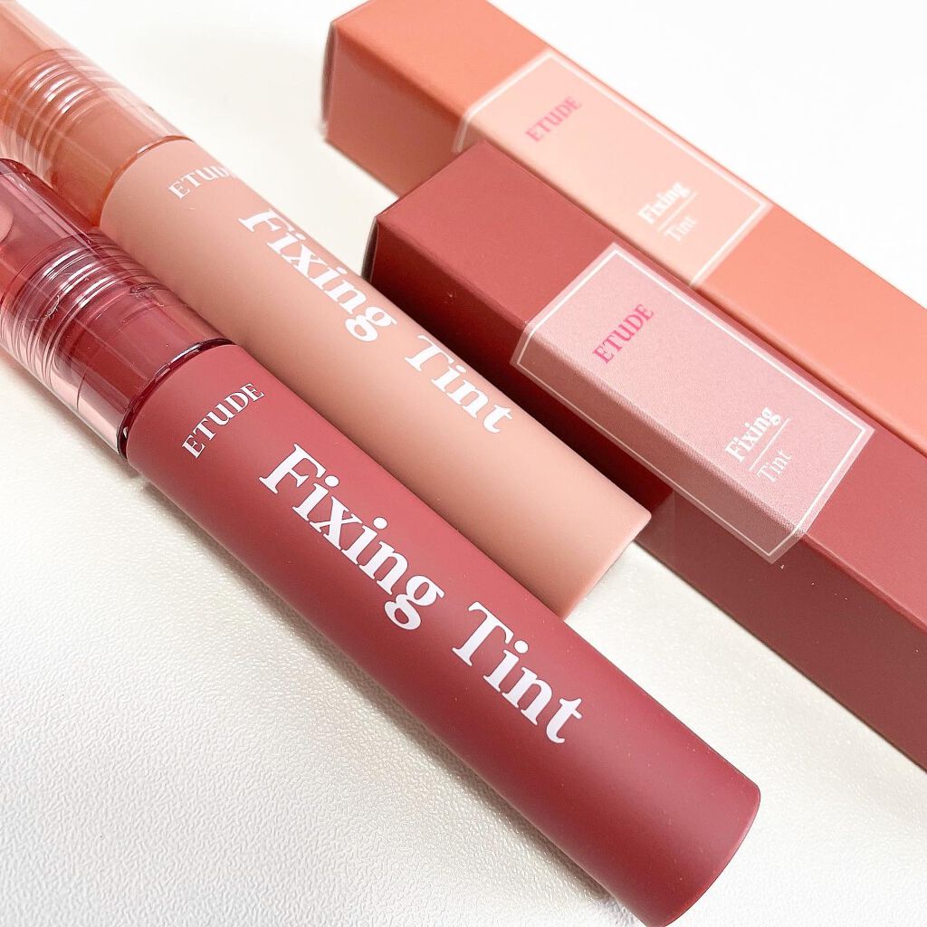 フィクシングティント ソフトウォルナット（新パッケージ）/ETUDE/リップティントを使ったクチコミ（1枚目）