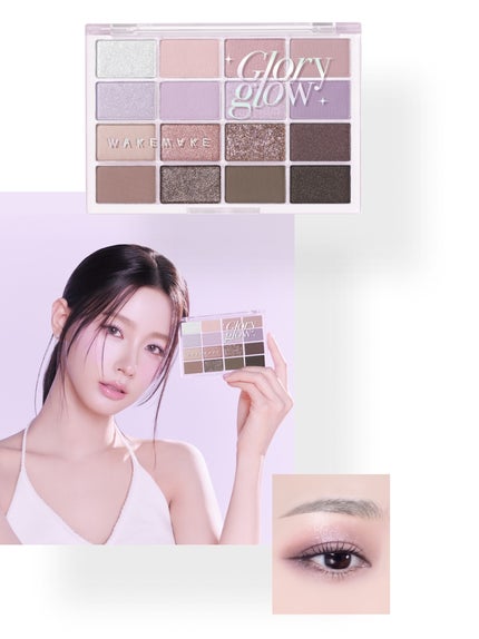 ソフトブラーリングアイパレット/wakemake/アイシャドウパレットを使ったクチコミ(2枚目)