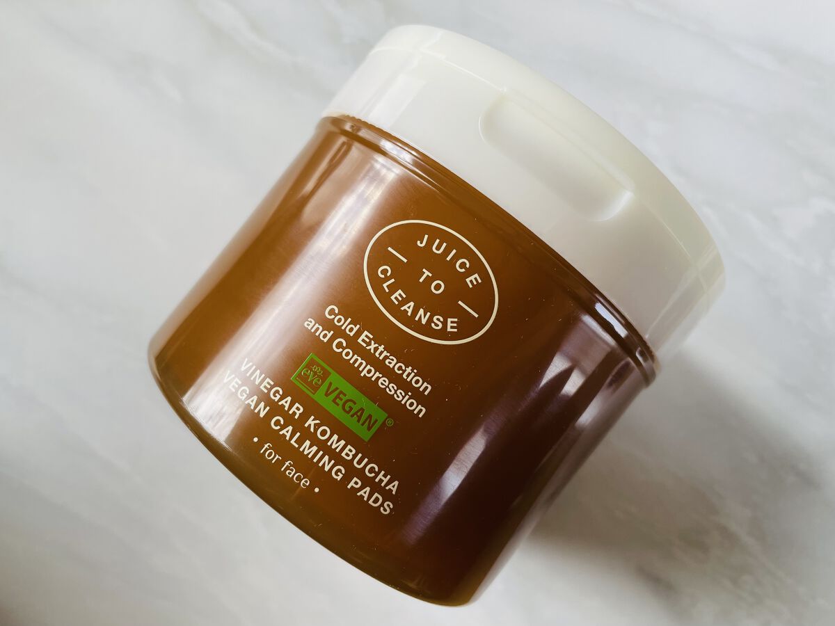 ビネガー コンブチャ ヴィーガン カーミングパッド/JUICE TO CLEANSE/トナーパッドを使ったクチコミ（1枚目）