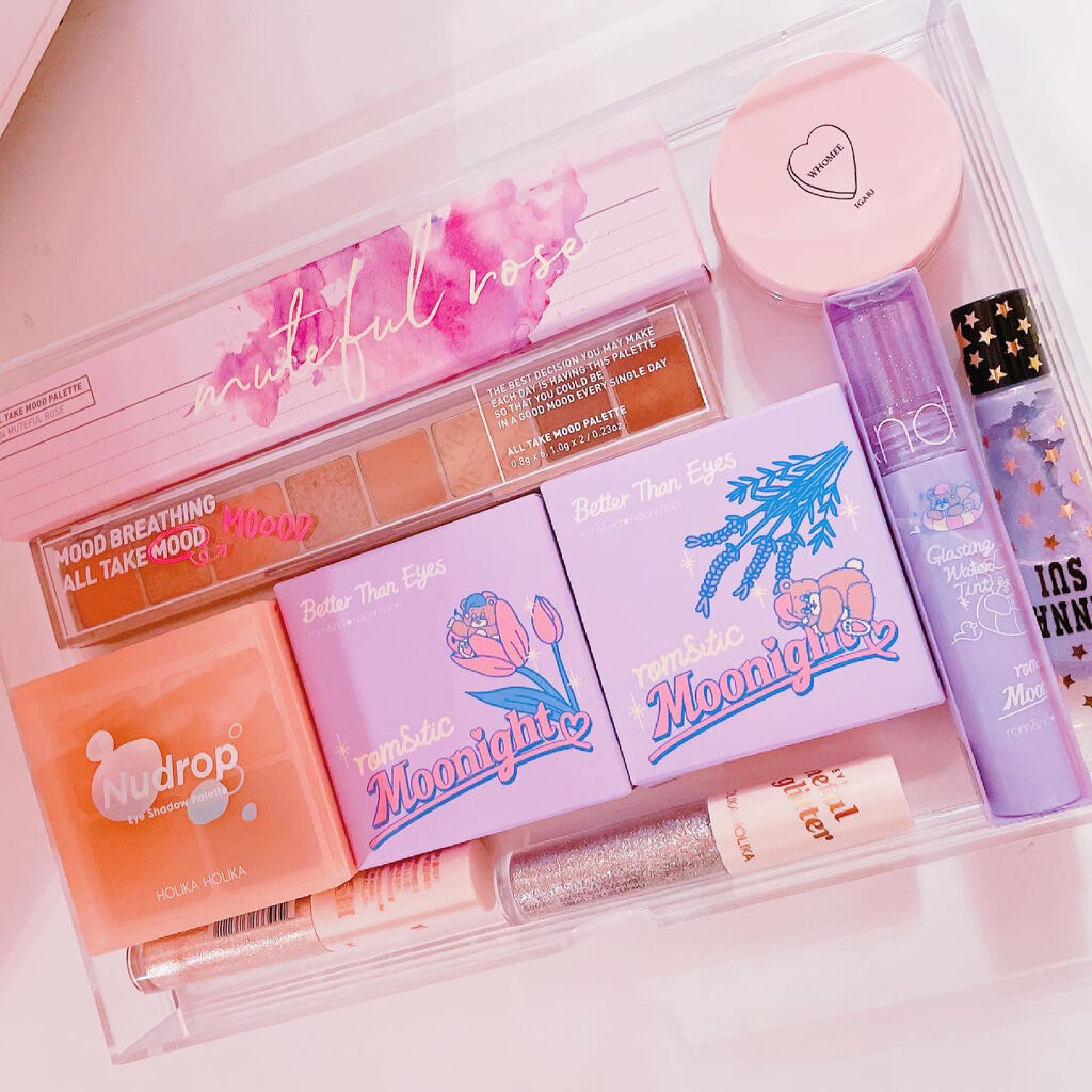 ネオンムーンベターザンアイズ  #01 Dry Mango Tulip/rom&nd/アイシャドウパレットを使ったクチコミ（3枚目）