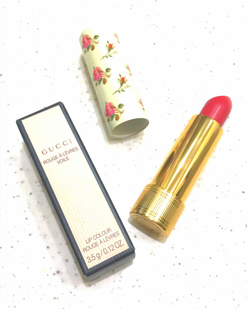 グッチ ルージュ ア レーヴル ヴォワル/GUCCI beauty/口紅を使ったクチコミ（1枚目）