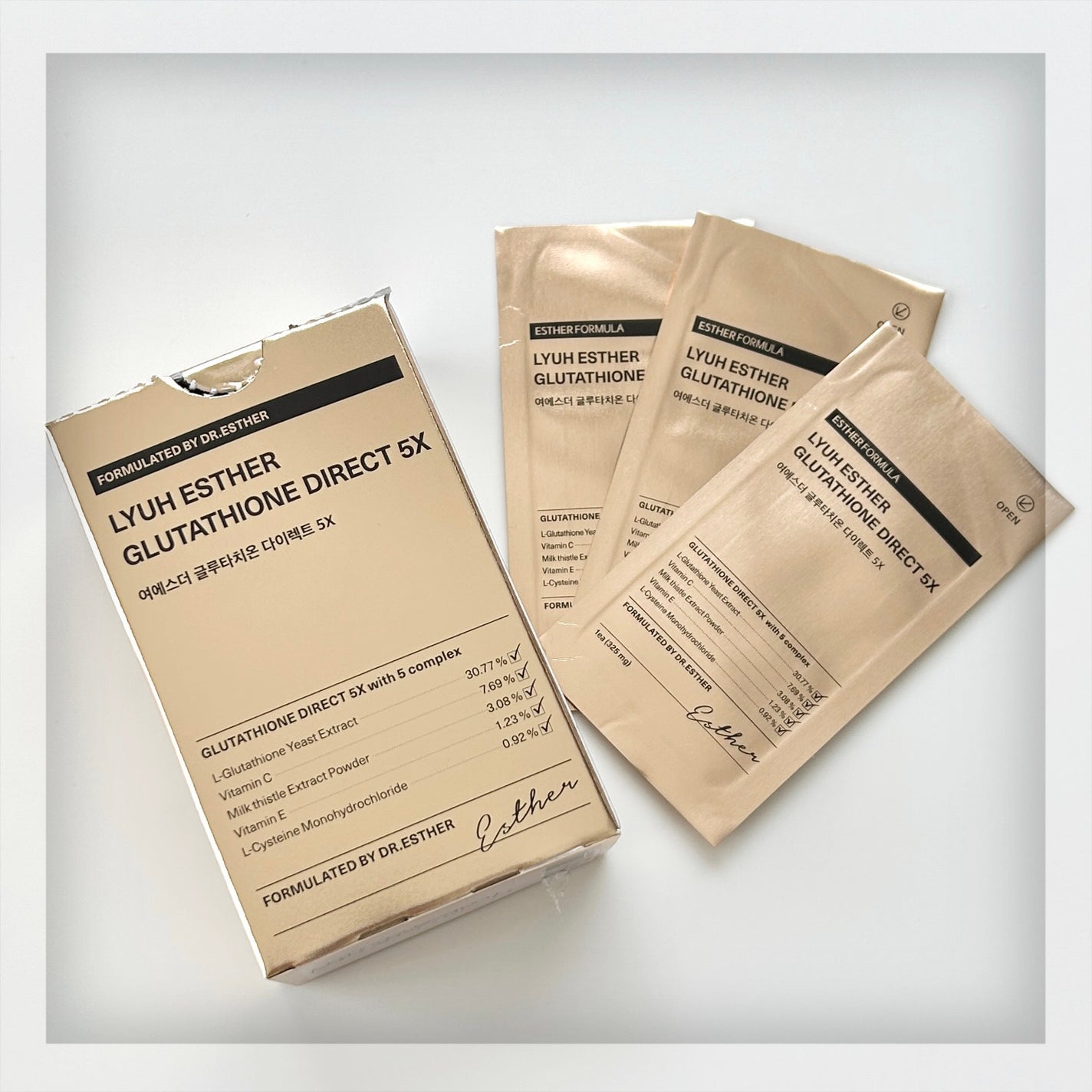 ヨエスターグルタチオンダイレクト5X/ESTHER FORMULA/美容サプリメントを使ったクチコミ(1枚目)