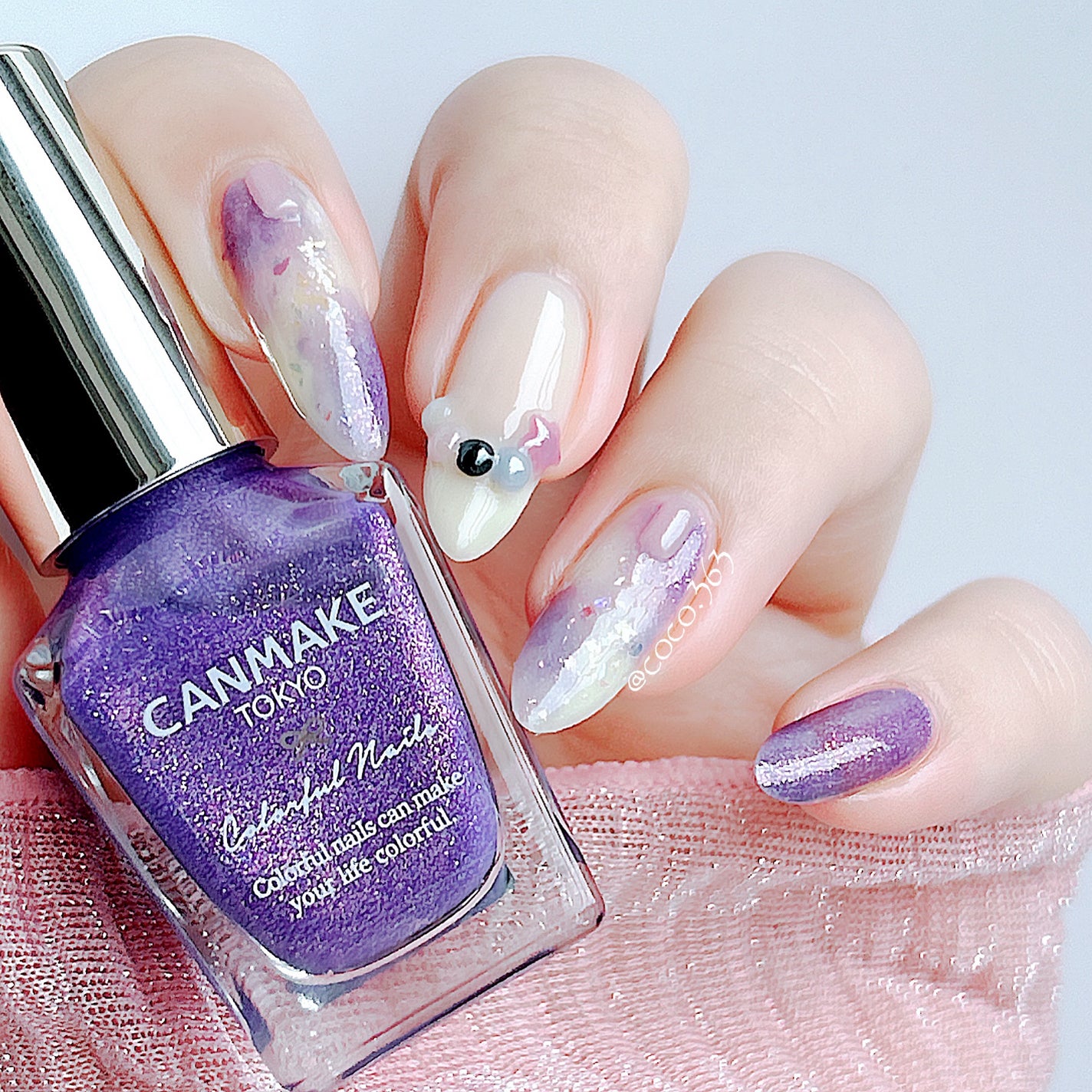 カラフルネイルズ/キャンメイク/マニキュアを使ったクチコミ(3枚目)