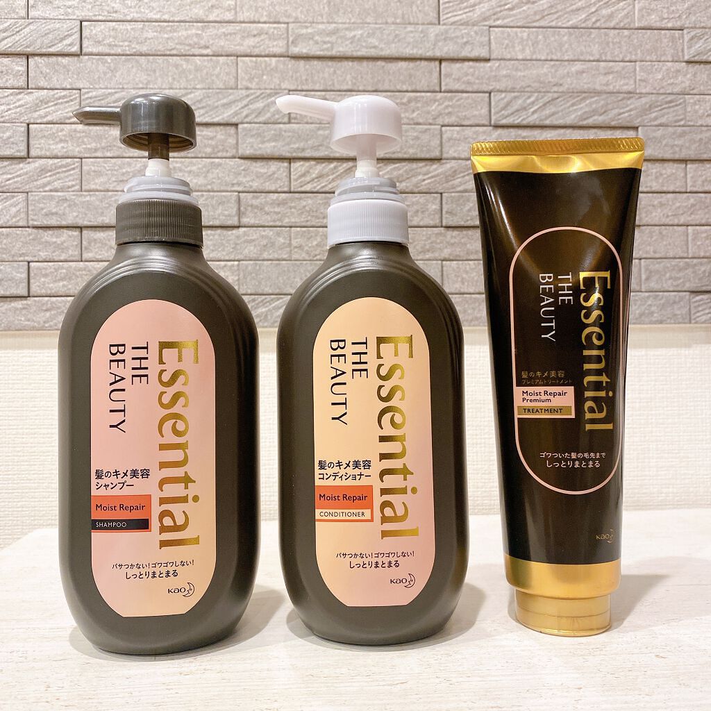THE BEAUTY 髪のキメ美容プレミアムトリートメント＜モイストリペアプレミアム＞/エッセンシャル/洗い流すヘアトリートメントを使ったクチコミ（2枚目）