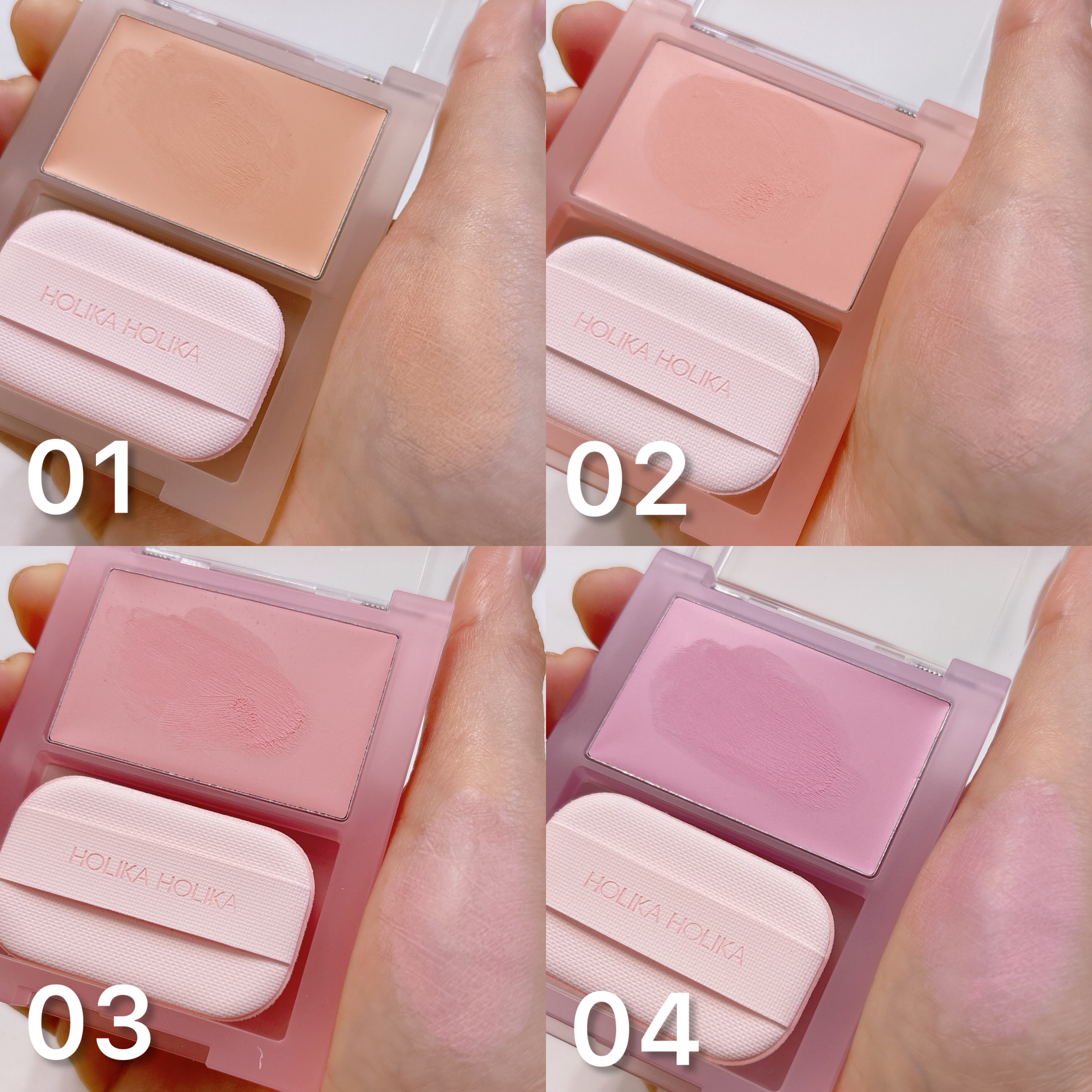 ティンテッドミルククリームブラッシュ /HOLIKA HOLIKA/ジェル・クリームチークを使ったクチコミ（3枚目）