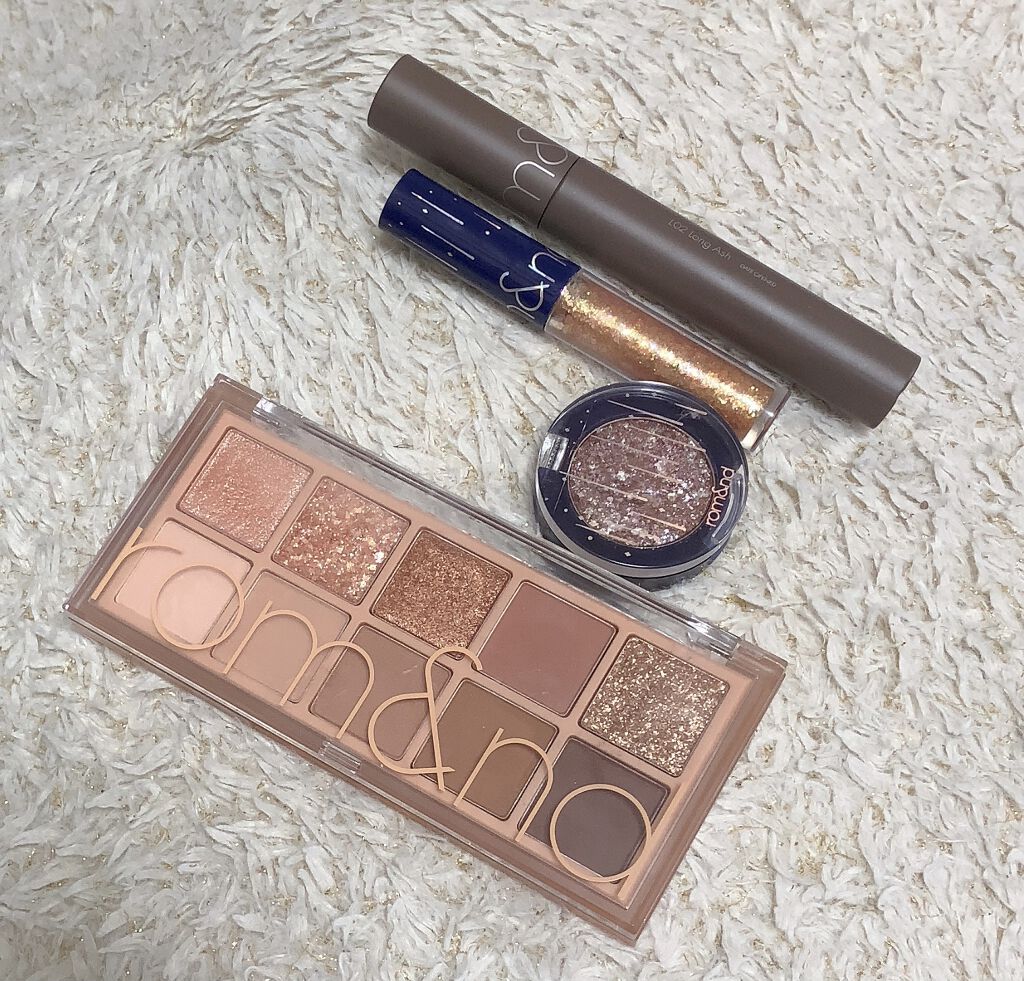 グリッター シャドウ カラー/rom&nd/グリッターを使ったクチコミ（2枚目）