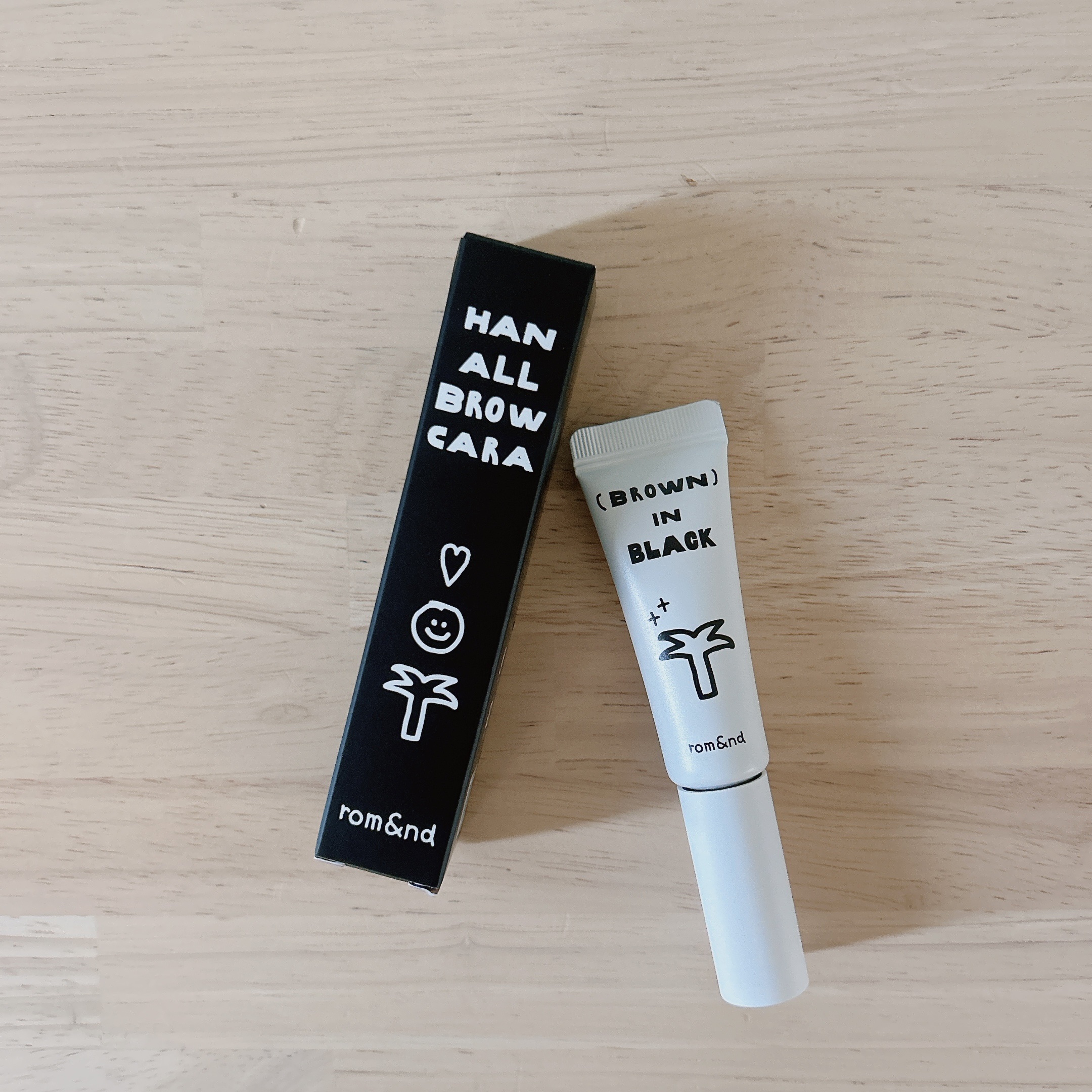 ハンオールブロウカラ/rom&nd/眉マスカラを使ったクチコミ（1枚目）