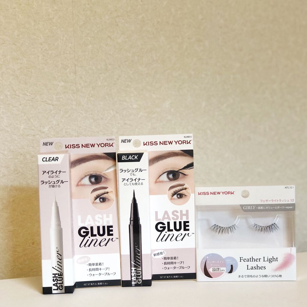 ラッシュグルーライナー/KISS NEW YORK/リキッドアイライナーを使ったクチコミ（1枚目）