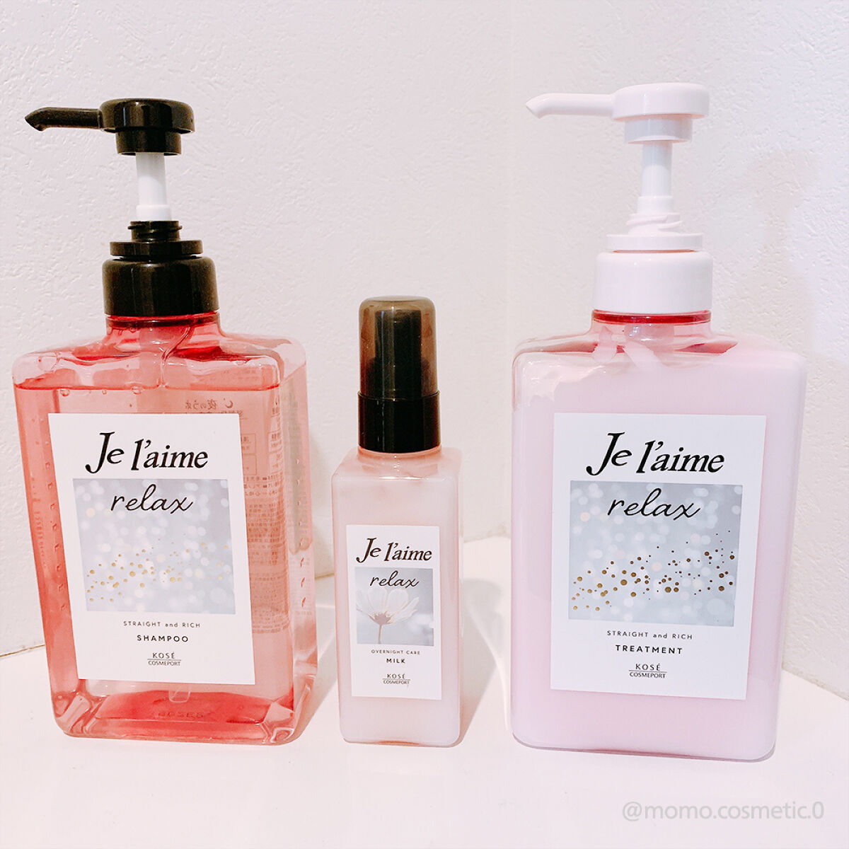 リラックス ミッドナイトリペア シャンプー／ヘアトリートメント (ストレート＆リッチ)/Je l'aime/市販シャンプーを使ったクチコミ（1枚目）