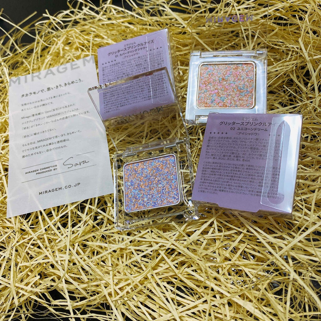 グリッタースプリンクルアイズ/MIRAGEM/グリッターを使ったクチコミ(1枚目)