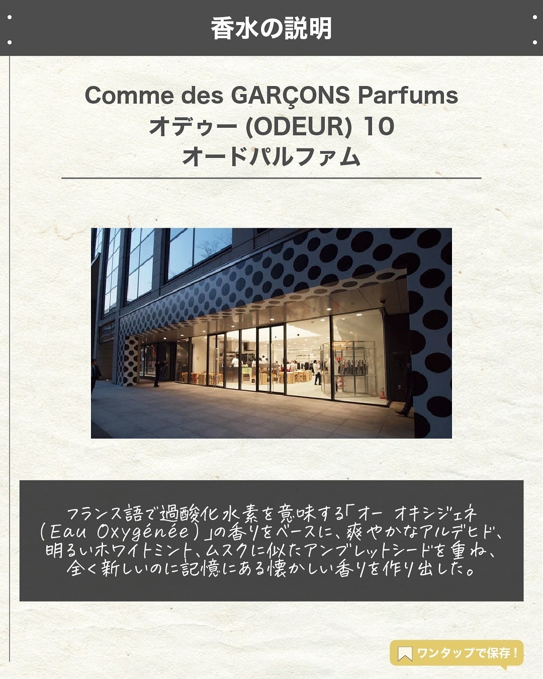 エスログ┊1日1分のモテ香水紹介 on LIPS 「.『唯一無二新作香水』🌳製品情報🌳CommedesGARÇON..」(2枚目)