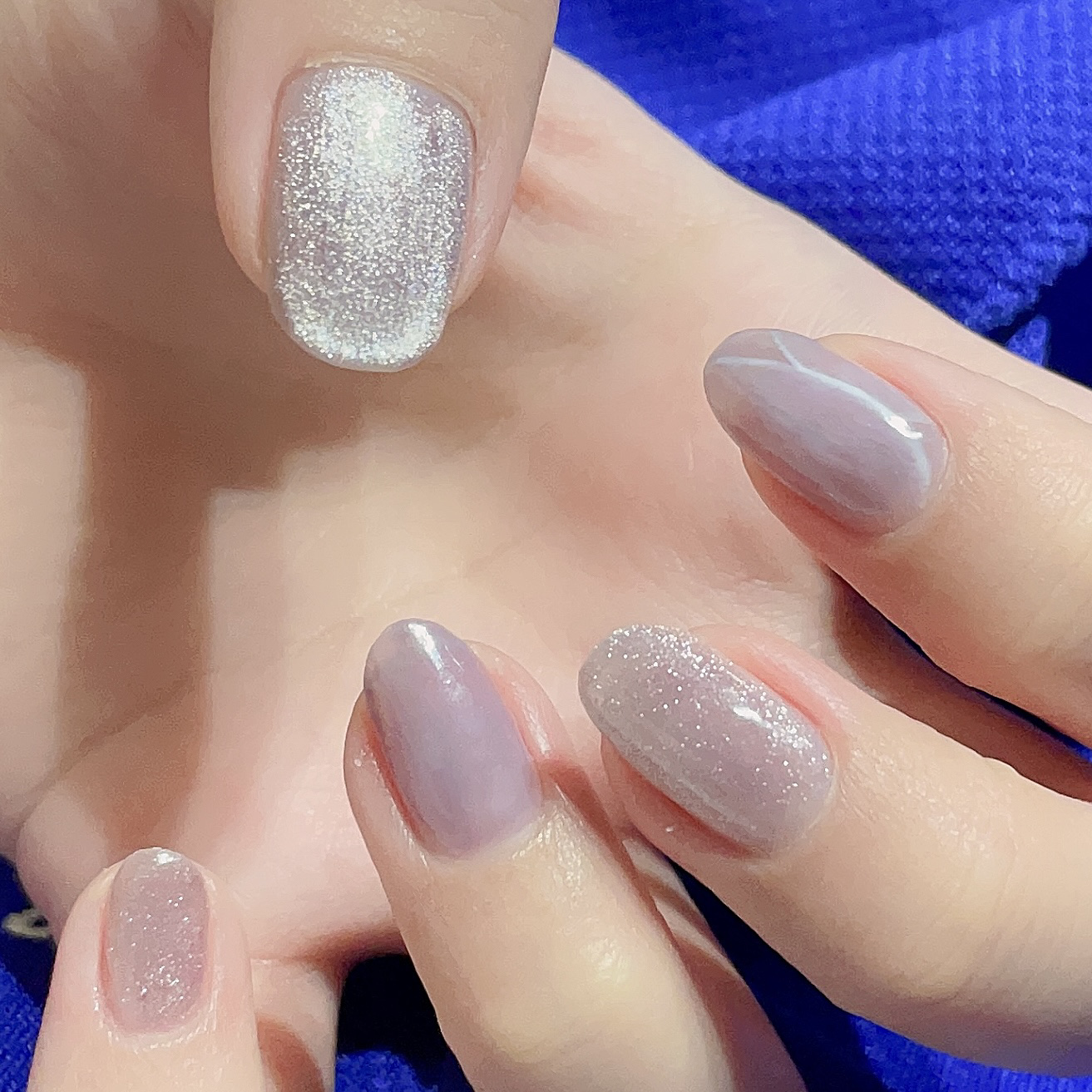 Milkyway&Cat's eye gel/ANNUUM/ジェルネイルを使ったクチコミ（1枚目）