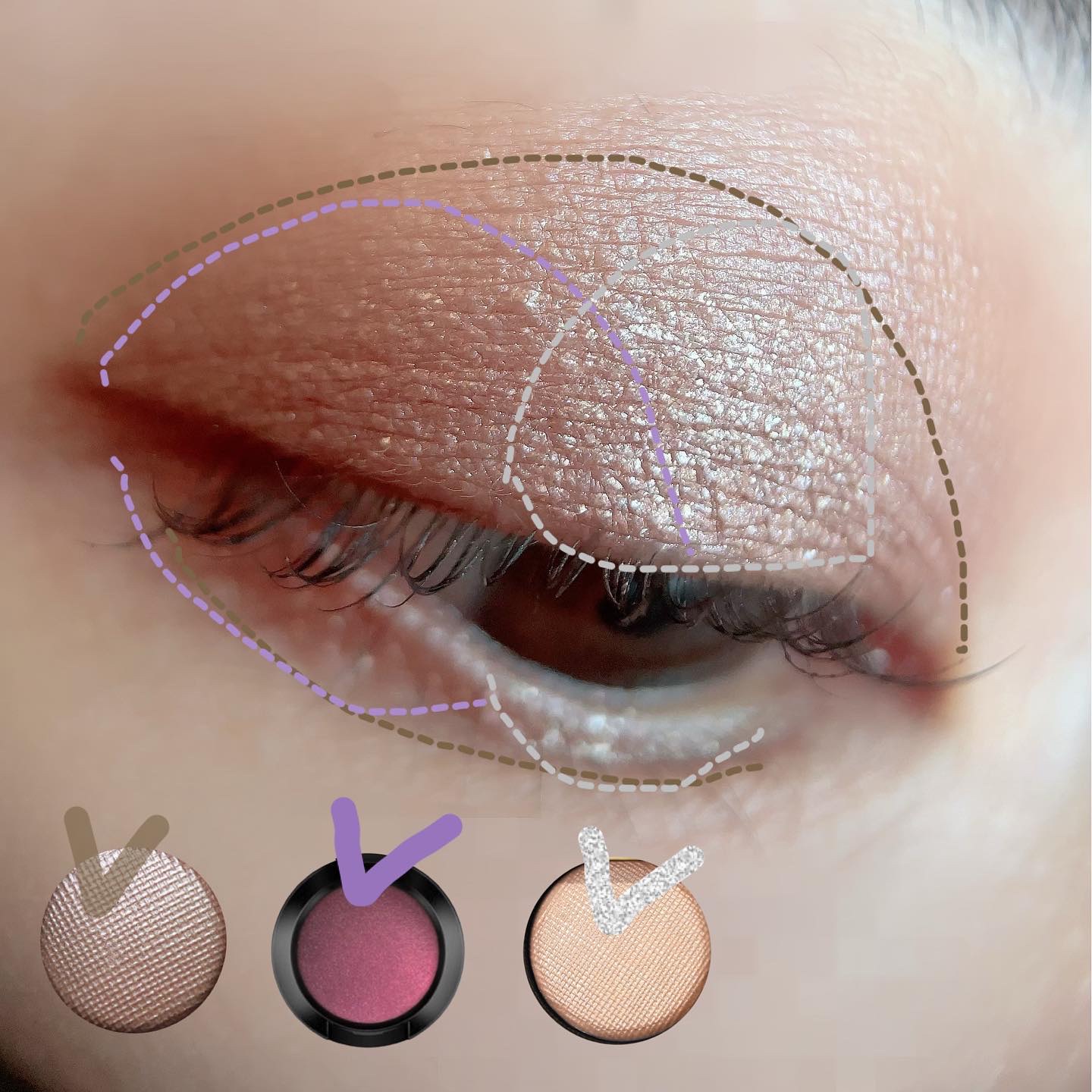 スモール アイシャドウ/M・A・C/単色アイシャドウを使ったクチコミ（2枚目）