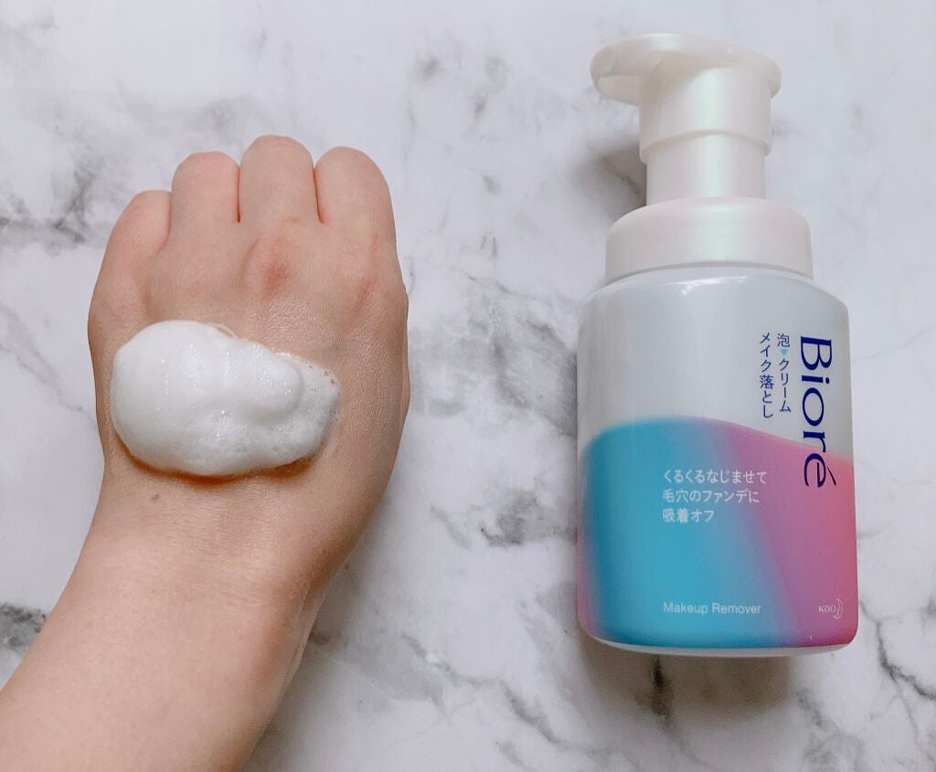 泡クリームメイク落とし/ビオレ/クレンジングクリームを使ったクチコミ(5枚目)