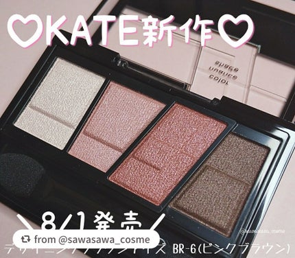 デザイニングブラウンアイズ/KATE/アイシャドウパレットを使ったクチコミ(1枚目)