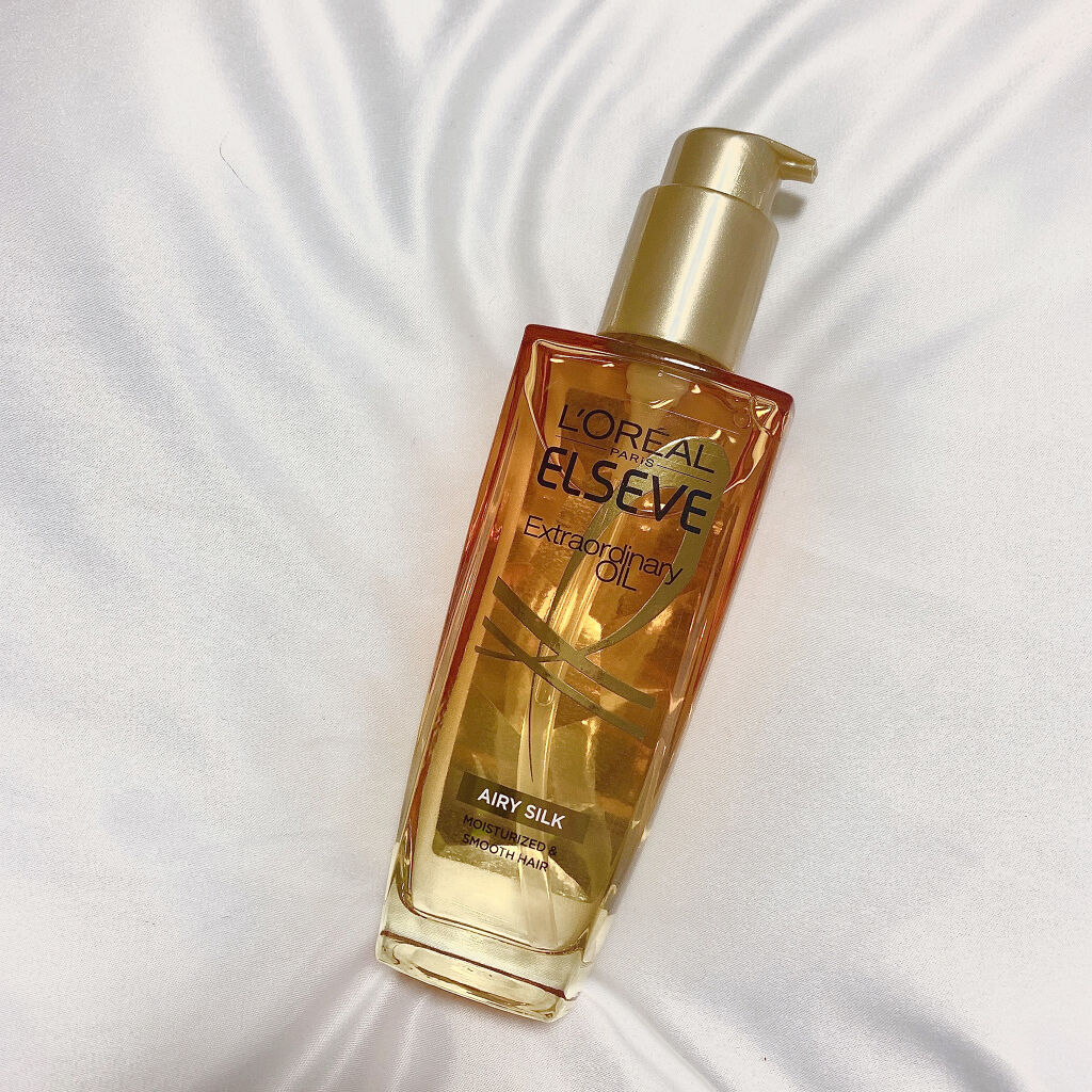 ロレアル パリ エクストラオーディナリー オイル エアリー シルク/ロレアル パリ/ヘアオイルを使ったクチコミ（3枚目）