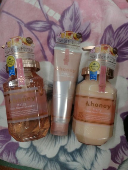 シルキー スムースモイスチャー シャンプー 1.0/ヘアトリートメント 2.0/&honey/市販シャンプーを使ったクチコミ(3枚目)