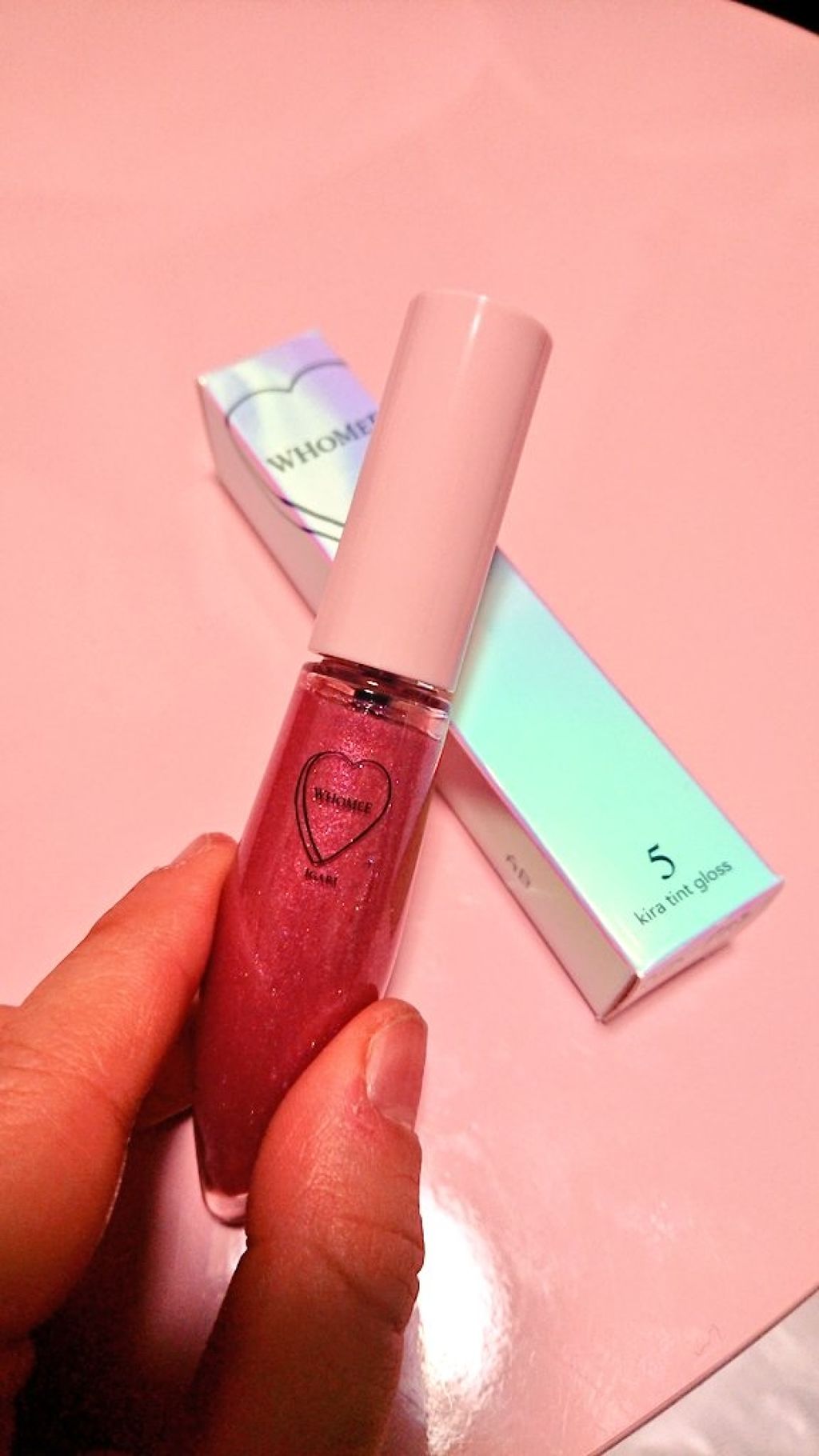 キラティントグロス/WHOMEE/リップティントを使ったクチコミ（1枚目）