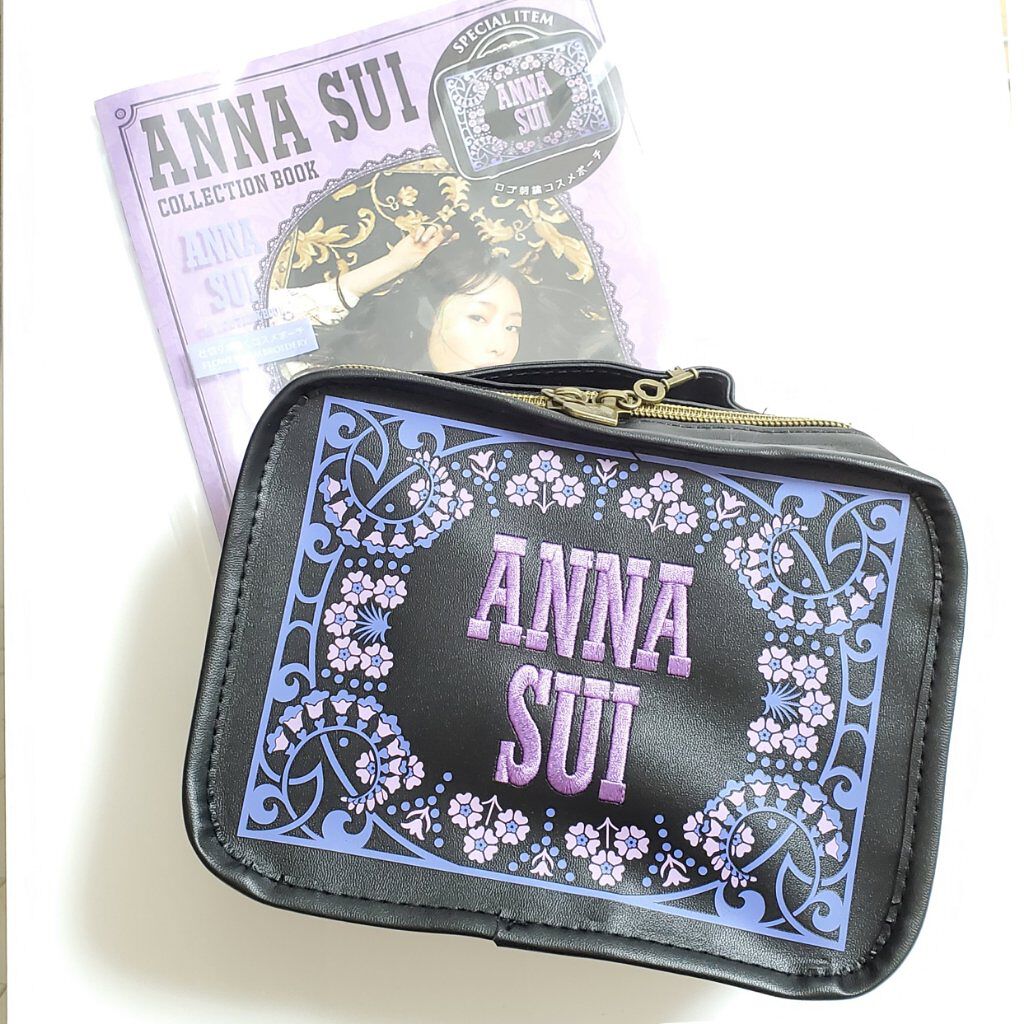 限定化粧ポーチ】ANNA SUI ロゴ刺繍コスメポーチ｜ANNA SUIの口コミ「ANASUI［アナスイ］仕切りが動くコスメ..」 by  やちくわ(乾燥肌) | LIPS