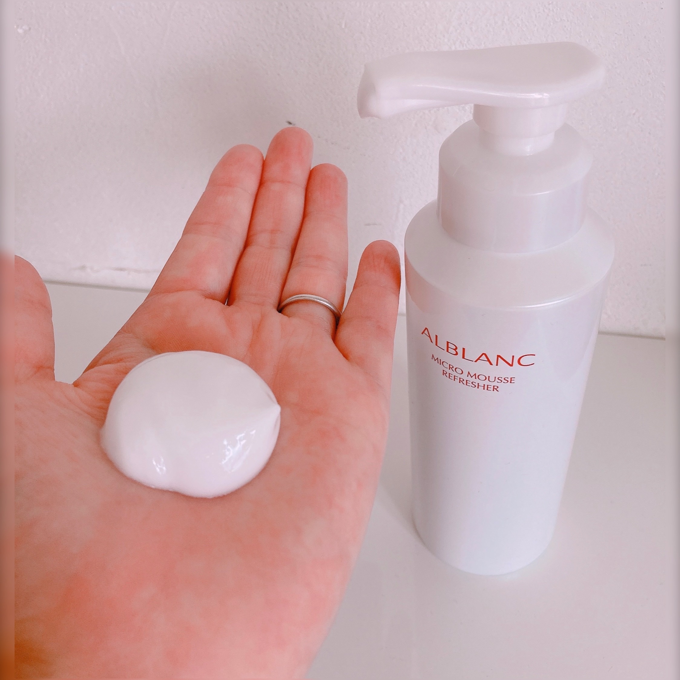 マイクロムース リフレッシャー/ALBLANC/泡洗顔を使ったクチコミ（3枚目）