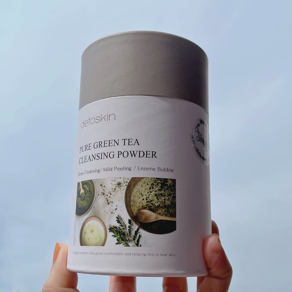 ピュアグリーンティークレンジングパウダー/DETOSKIN/洗顔パウダーを使ったクチコミ（2枚目）