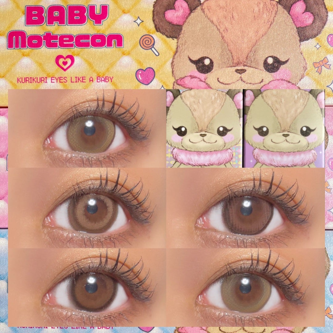 ベイビーモテコン/モテコン/カラーコンタクトレンズを使ったクチコミ(1枚目)