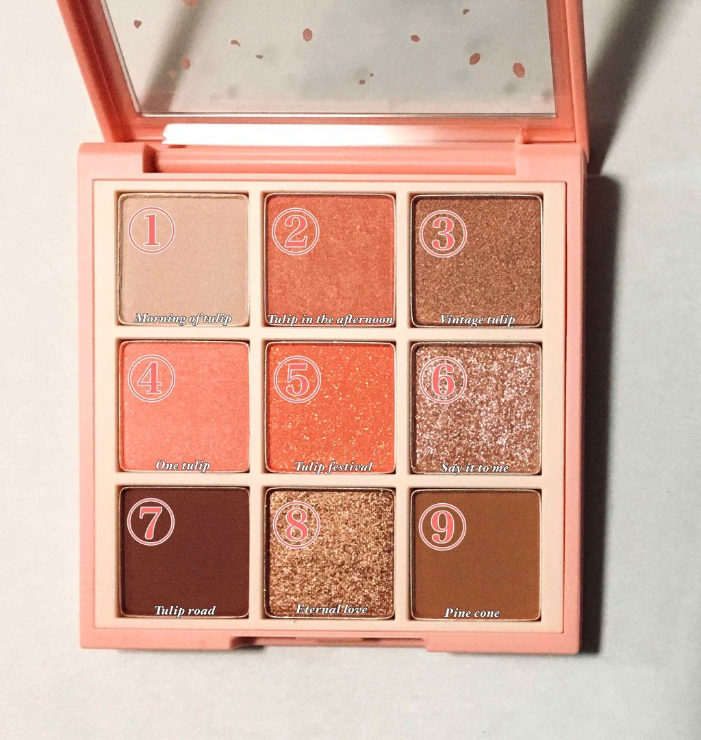 プレイカラーアイズ チューリップデー/ETUDE/アイシャドウパレットを使ったクチコミ（2枚目）