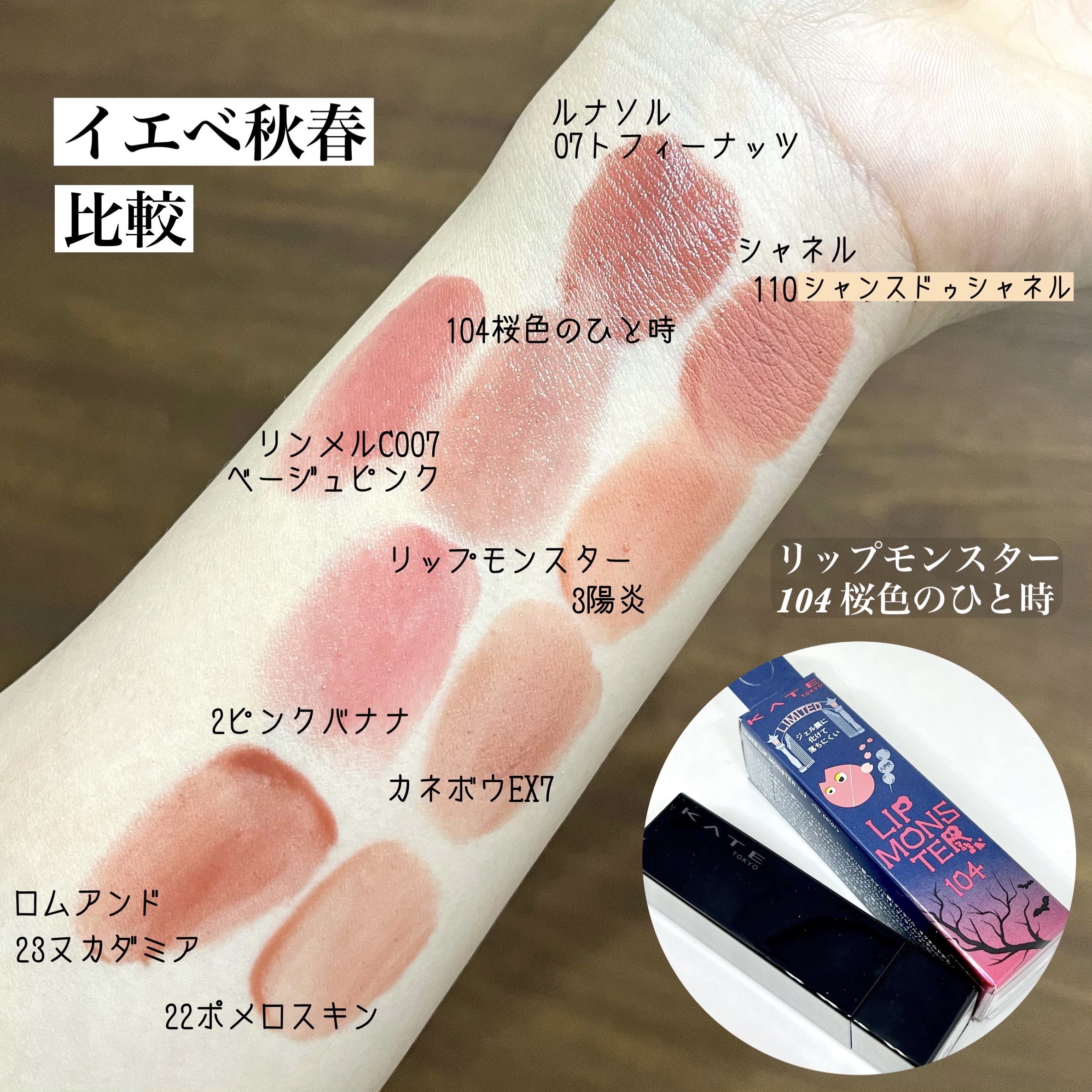 あなたはどっち派？rom&nd・LUNASOL・KANEBO・KATE・CHANEL・リンメル