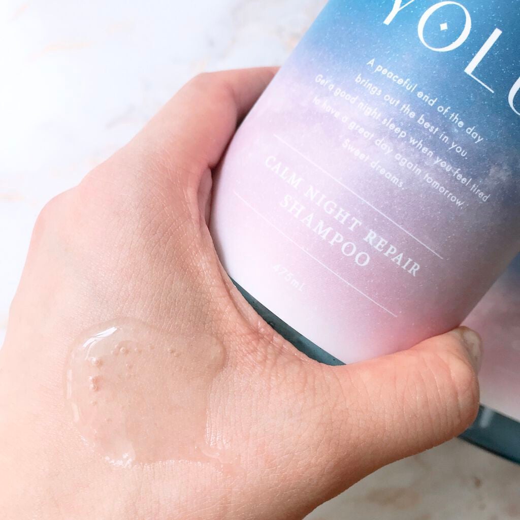 カームナイトリペアシャンプー/トリートメント/YOLU/市販シャンプーを使ったクチコミ(4枚目)