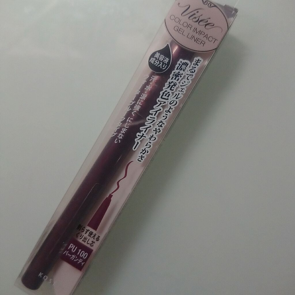 カラーインパクト ジェルライナー/Visée/ジェルアイライナーを使ったクチコミ（1枚目）