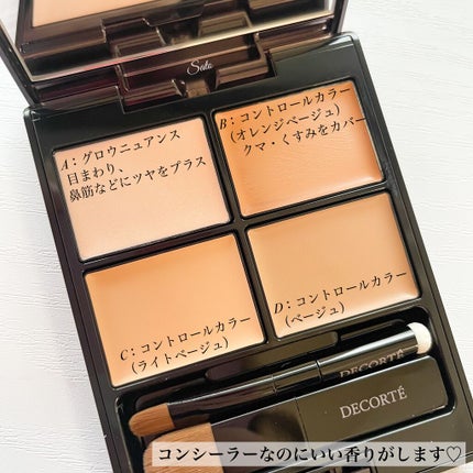 トーンパーフェクティング パレット/DECORTÉ/パレットコンシーラーを使ったクチコミ(3枚目)