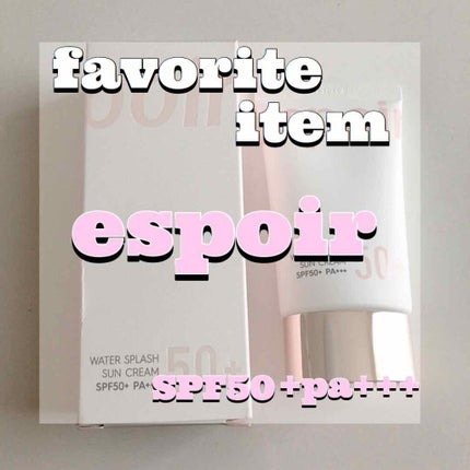 ウォータースプラッシュサンクリーム/espoir/化粧下地を使ったクチコミ(1枚目)