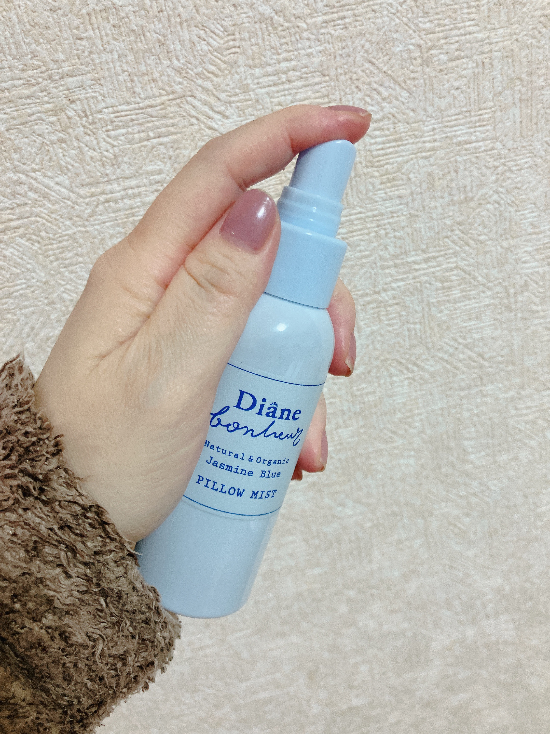 ダイアンボヌール おやすみピローミスト ジャスミンブルーの香り/ダイアン/ファブリックミストを使ったクチコミ（2枚目）