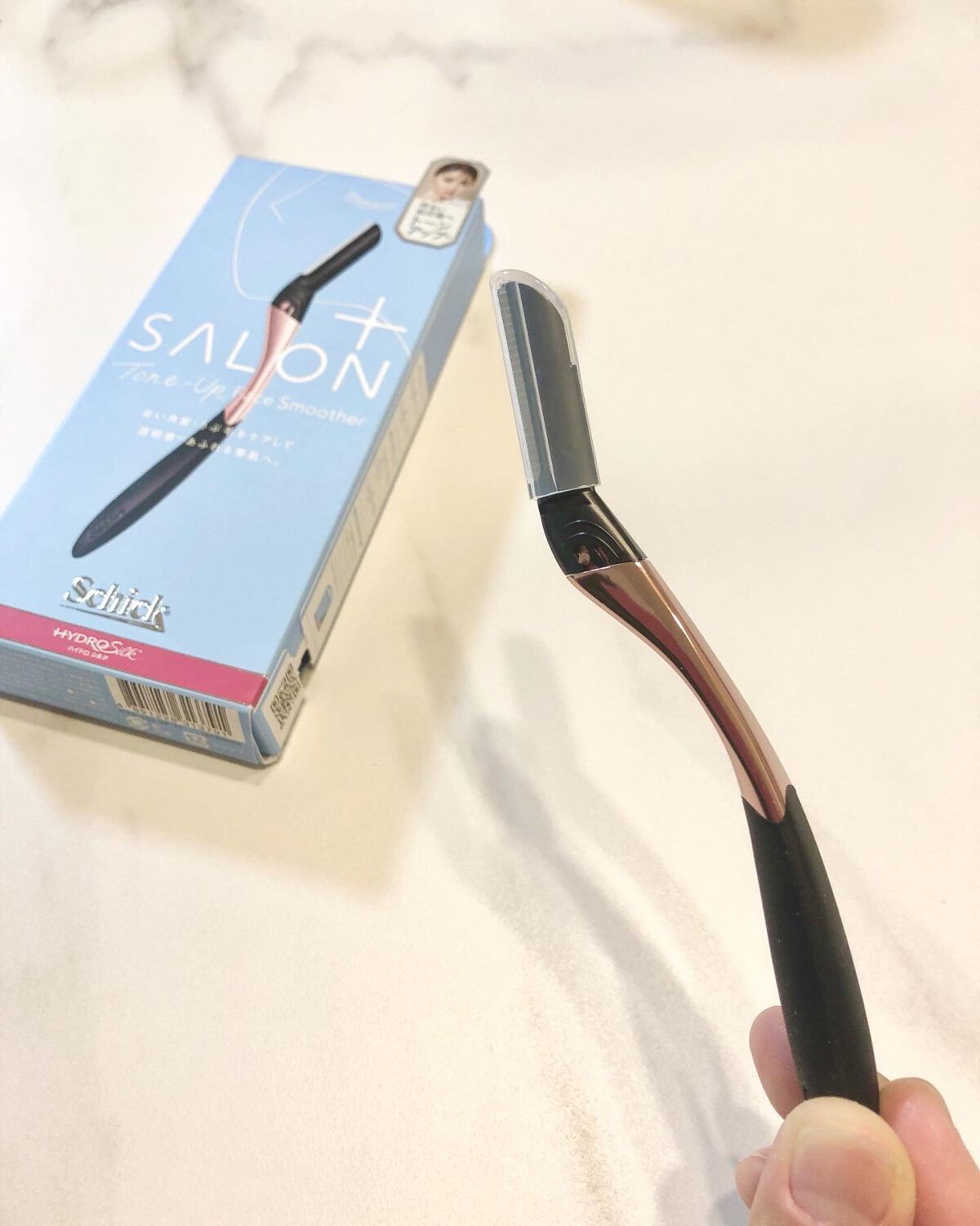 サロンプラス トーンアップ フェイススムーサー ホルダー（刃付き）/サロンプラス/シェーバーを使ったクチコミ（2枚目）